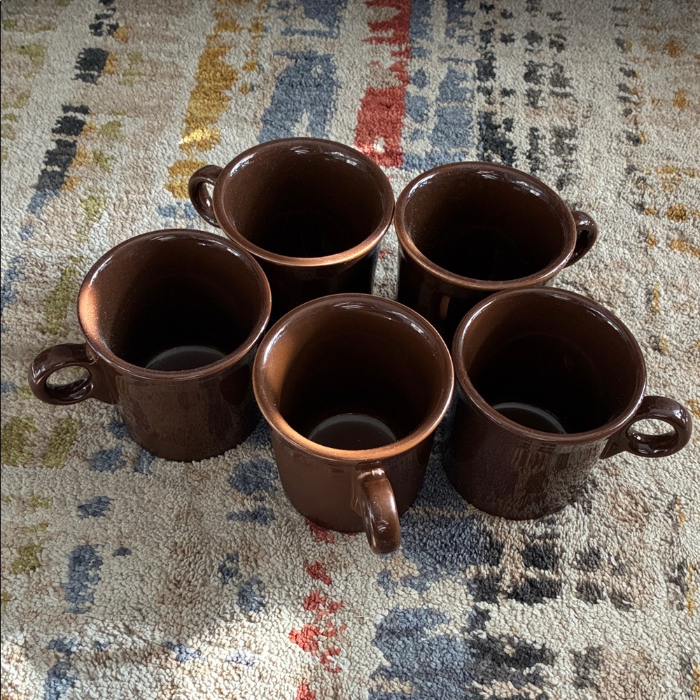 Fiesta Chocolate Brown Mug Set of 5
